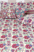 20s Cotton Cushion Cover in Block Print with Piping
